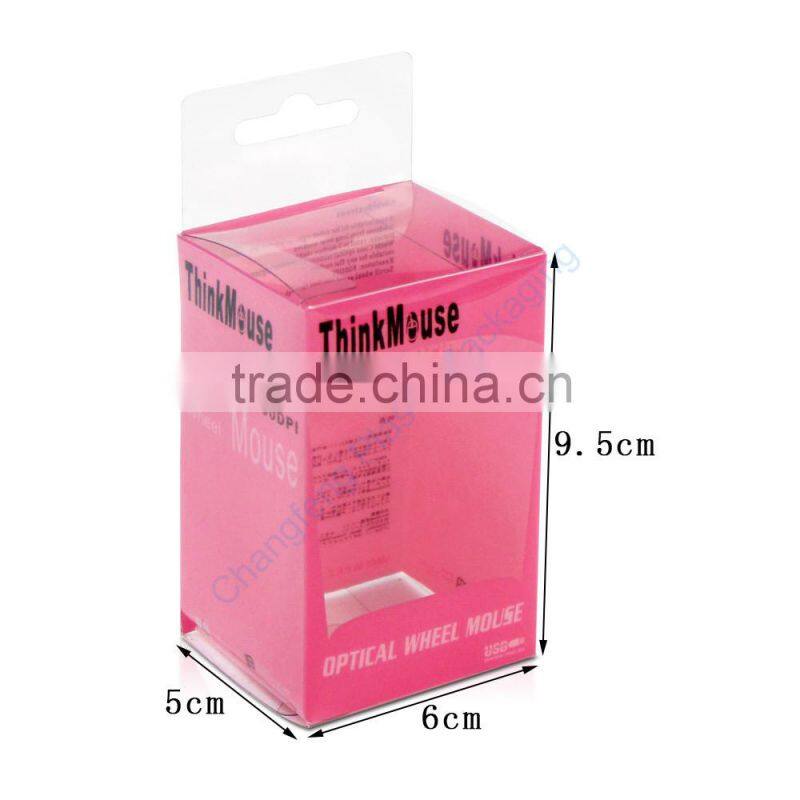 Customized pink packaging box for mouse packaging