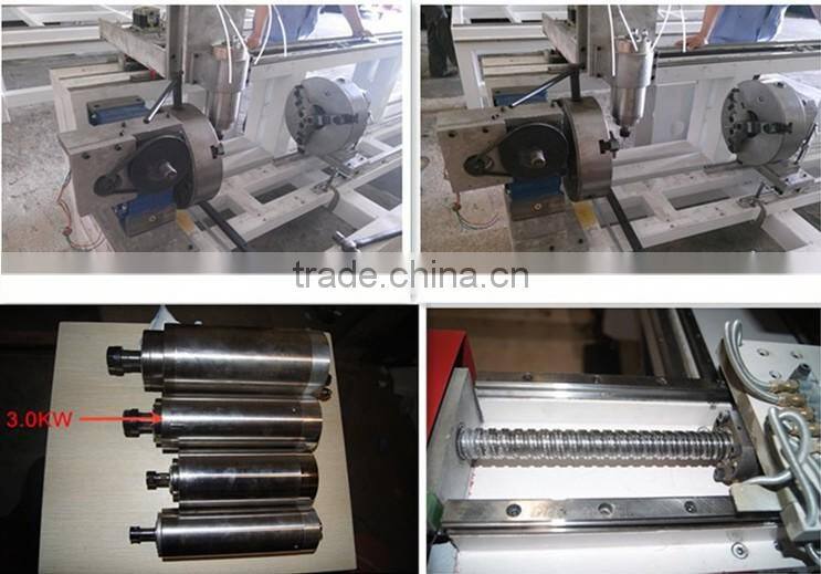 QL-1200 Wood Carving Machine 3d CNC Router Machine Rotary Attachment