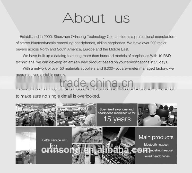 OS-T23L High quality silent disco headphone,Wholesale consumer electronics wire headphone