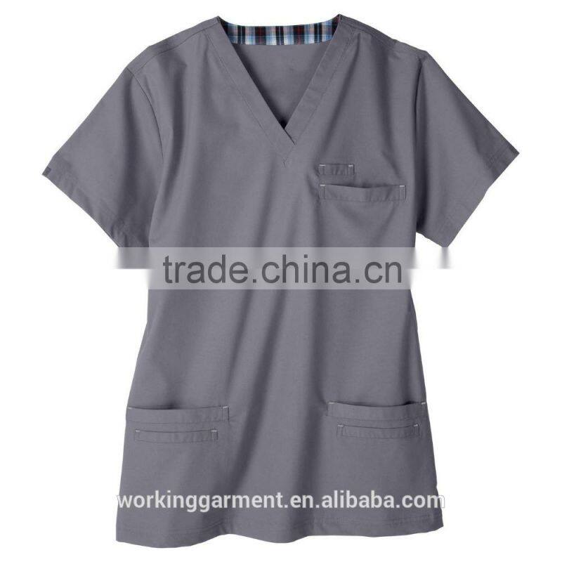 Health Care Uniforms/ V-Neck Neckline Hospital Staff Uniform/Medical Scrubs