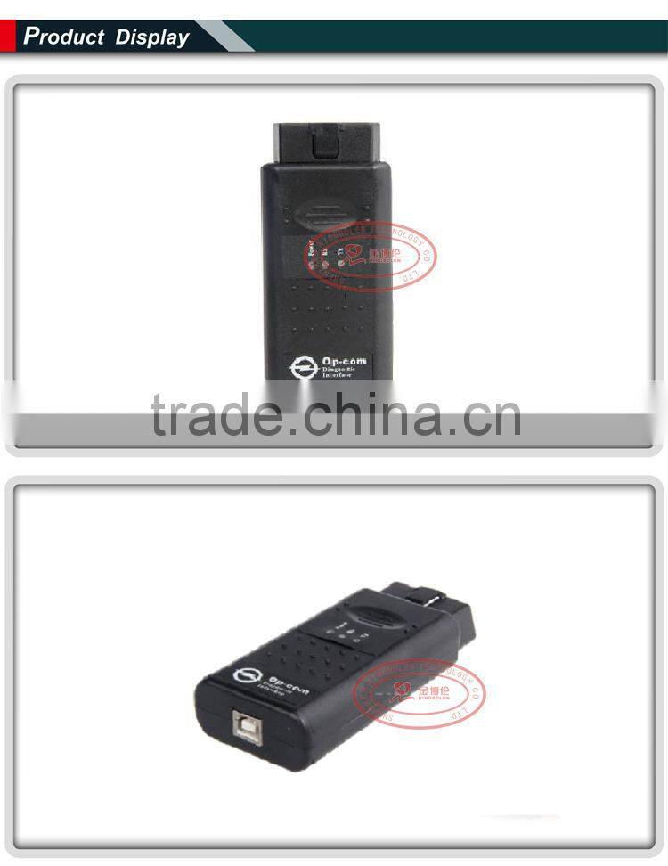 OPCOM OBD2 diagnostic interface PC scanner auto scan 2009 op-com can bus interface for OPEL OP COM