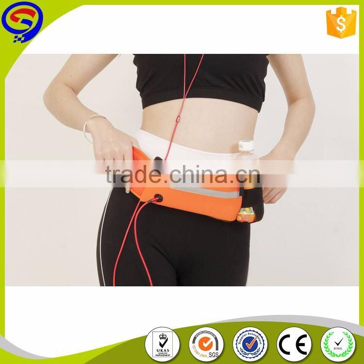 custom neoprene sport travel waist bag with bottle holder