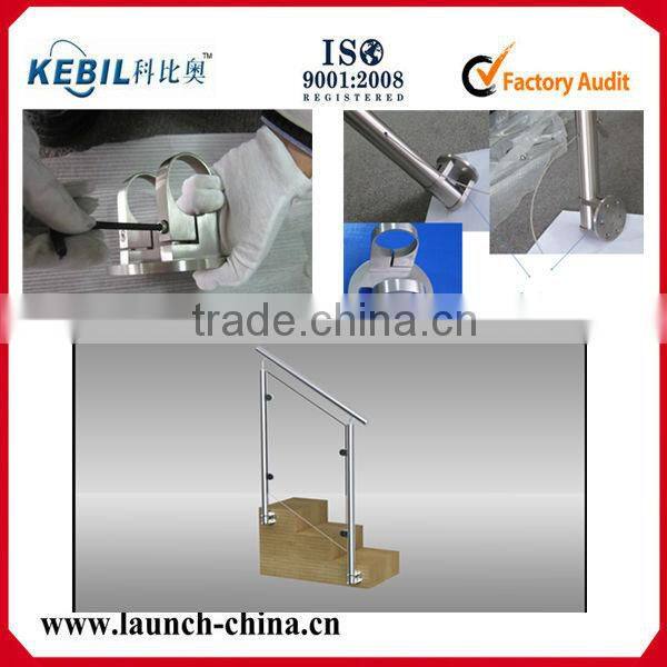 Stainless steel face mouting base plate glass railing post