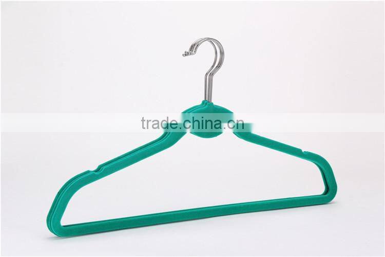 Standby Purple Velvet Hanger with a hook Functional Factory Dirrect
