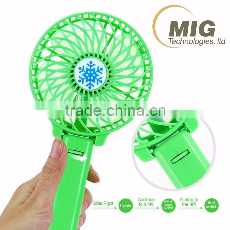 Rechargeable USB Desk Portable Pocket Mini Fan Handheld Travel Blower Air Cooler