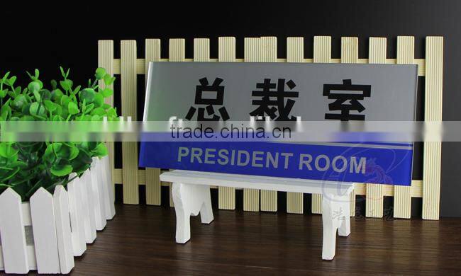Whole sale acrylic hanging sign board for office building, plastic sign board for office