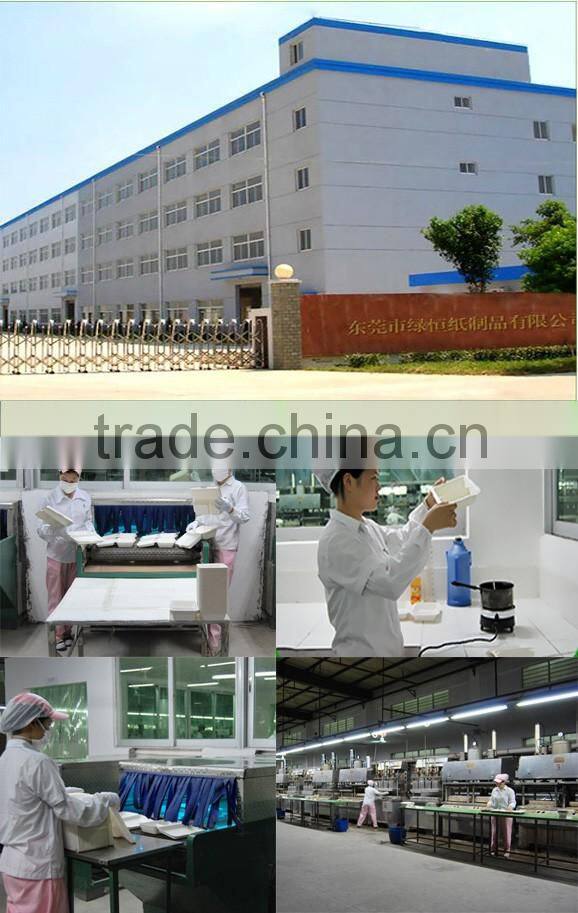Customized White Sustainable Pulp Moulded Sugar Cane Bagasse Packaging