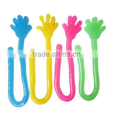 Wholesale assorted color Sticky hand toy