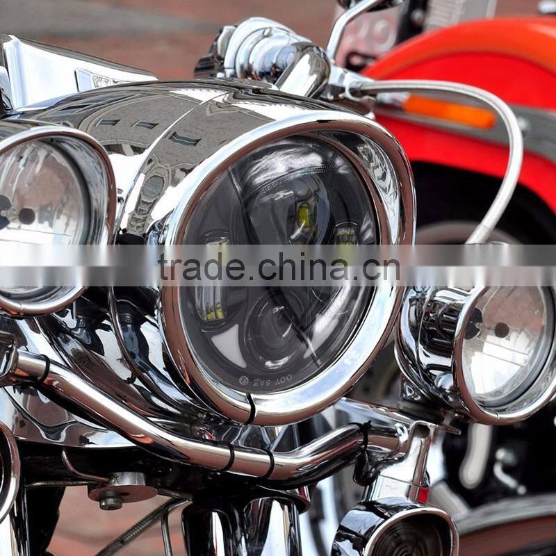 led harley headlights replacement 40W 5.75 inch 12V motorcycle headlamps for led harley headlight Day Time Running Lights
