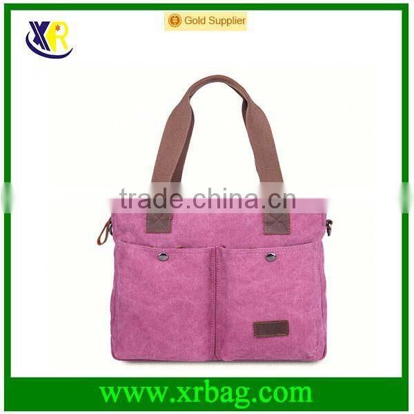 fashion women canvas handle tote bag 2015 new