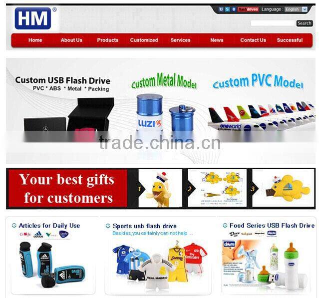 2014 free design any shaped any material custom usb flash disk with logo printed