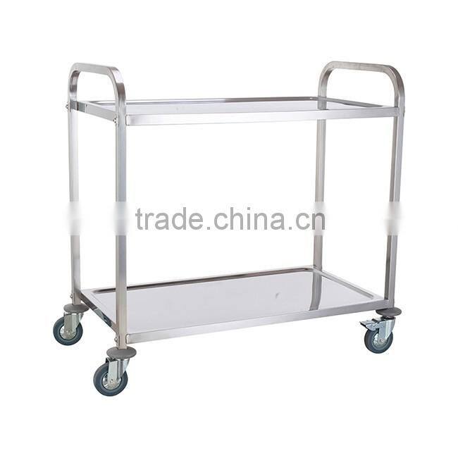 Stainless steel food service trolley cart, hospital trolley specification