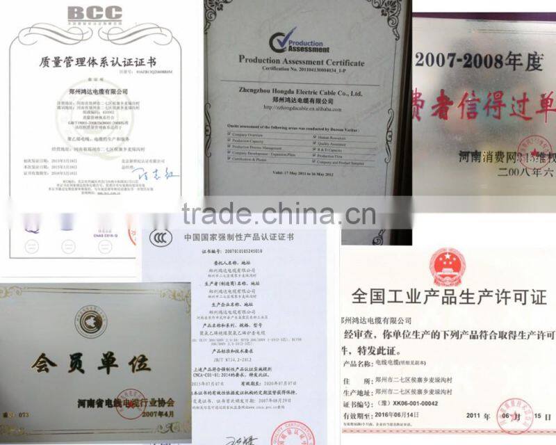 0.6/1KV multi-core pvc shield electric wire cable braided cables electric wire