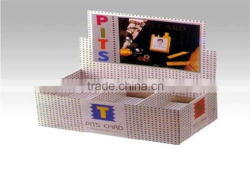Custom Printing Foldable Corrugated Retail Counter Display Box
