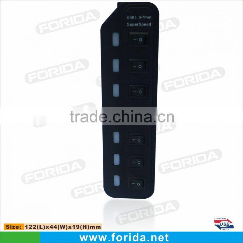 Popular USB HUB 7 port with ON/OFF Switch 3.0 usb hub