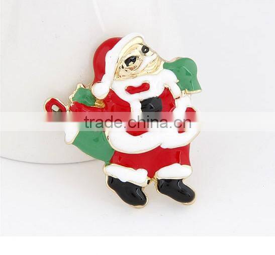 New 2013 promotion Christmas motif ornaments santa claus brooch decoration gift presents products