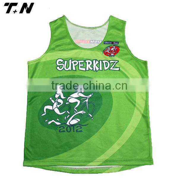 custom sublimated running singlet