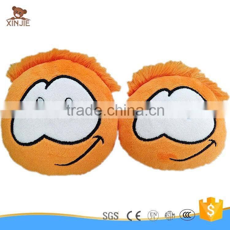customize plush emoji toy hot sale interesting face emoticon plush toy