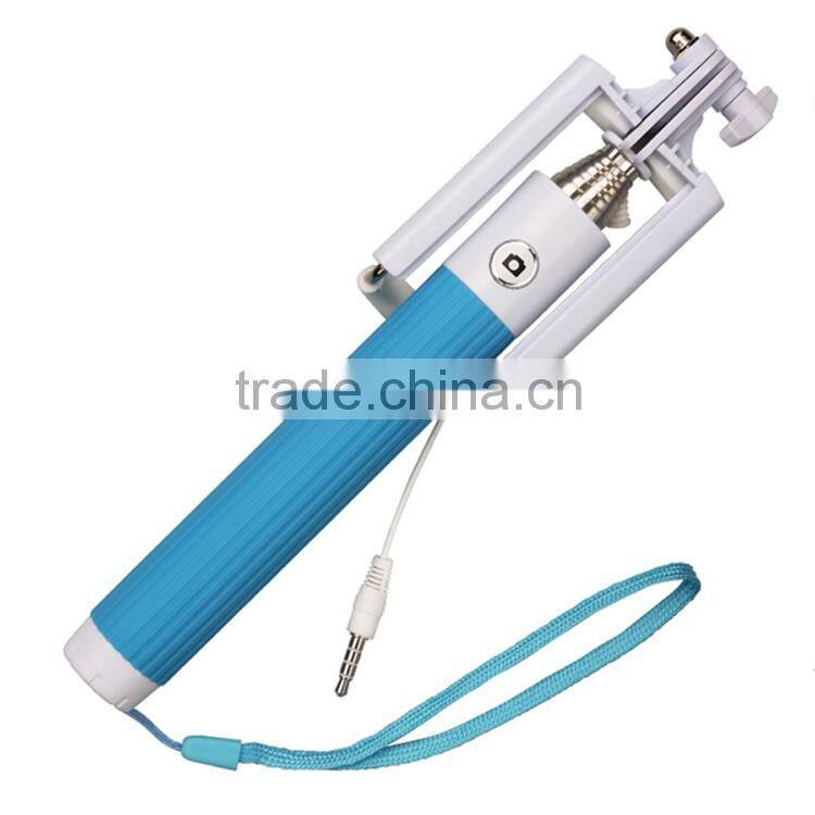 wholesale price selfie stick with cable for mobile phone