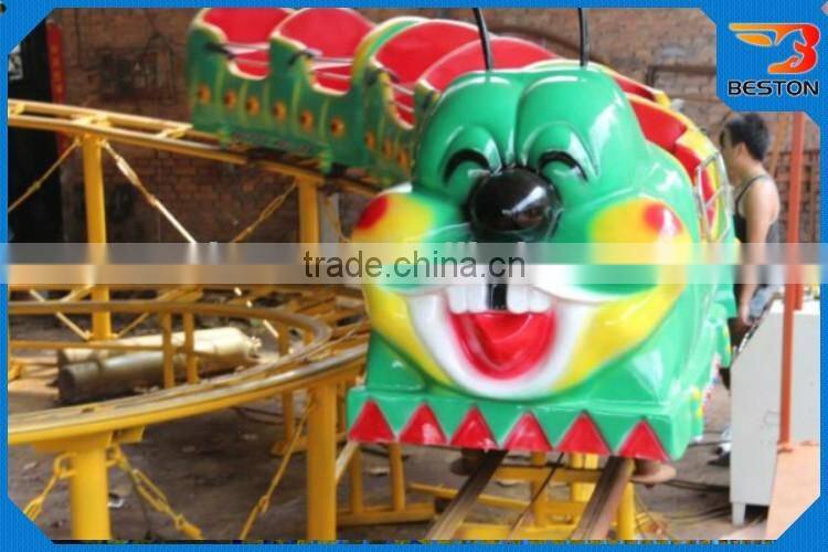 Attractive cheap amusement rides roller coaster big worm roller coaster/children game for sale