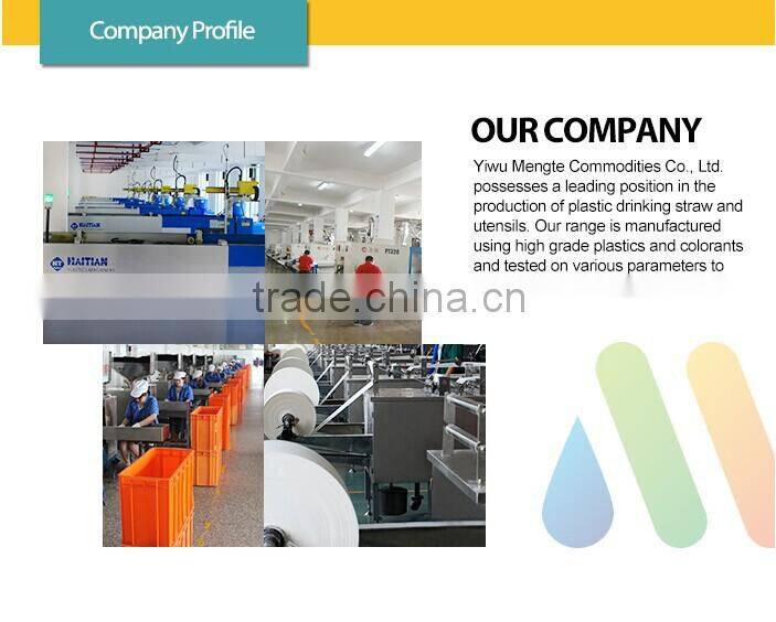 disposable plastic drinking spoon straws/plastic drinking straws with spoon