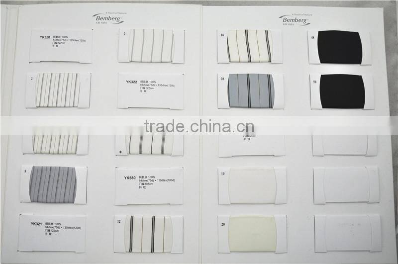 Hot sell fine quality regular stock 100% Cupro stripe design lining fabric