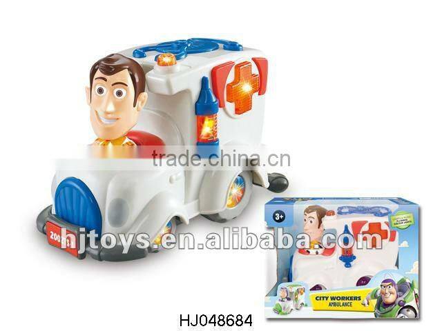 Electronics Activity Tractor With Light And Music, B/O Utility Vehicle Toys, Power-driven Toys Plastic Vehicle HJ117296