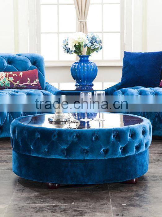 Big corner sofa set with coffee table side table AL034