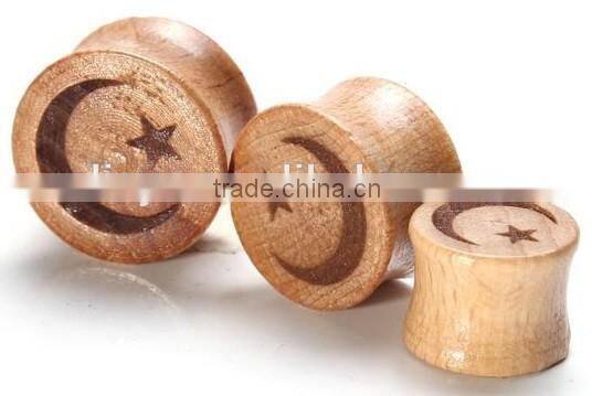 Plug Tunnel Jewelry Wholesale Brass Plug Wooden Ear Plug