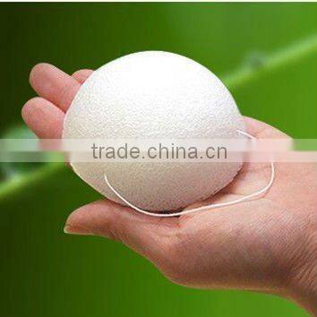 2012 most-popular nature konjac facial sponge, round konjac facial sponge
