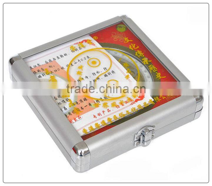 Red color Wooden material chinese fengshui lou pan,round lou pan