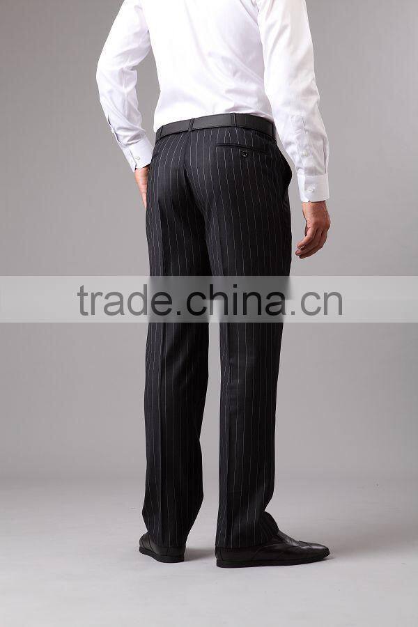 The Classic Black Pinstripe Pants