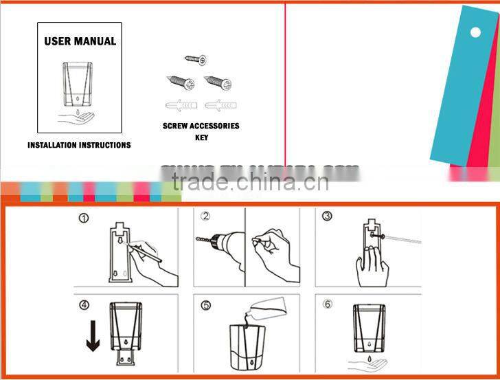 Hotel high quality cheap Automatic wall mount liquid motion sensor soap dispenser V-412