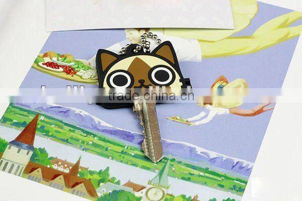 Cute Cat Design Fashion silicone 3D key covers