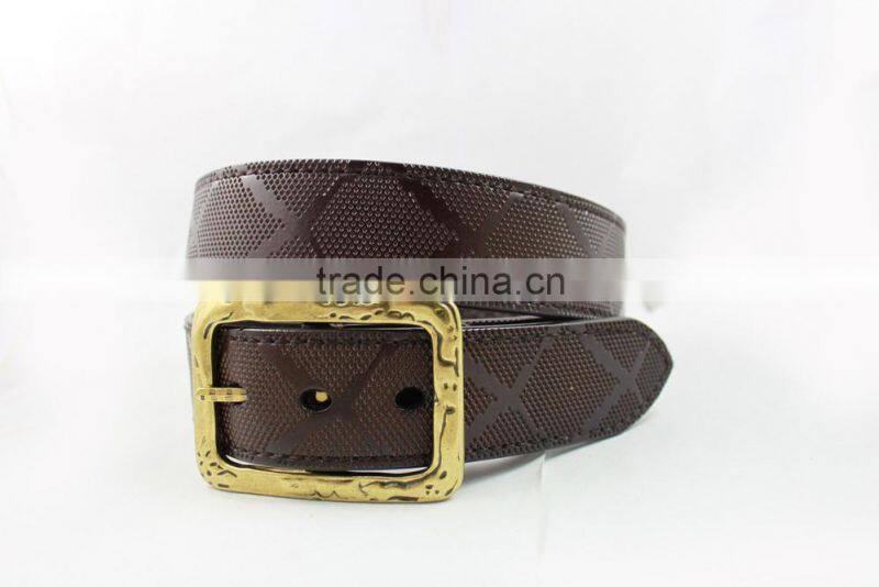 2015 New Design Western Rock N Roll Style Men's Beaded Geniune Leather Belt
