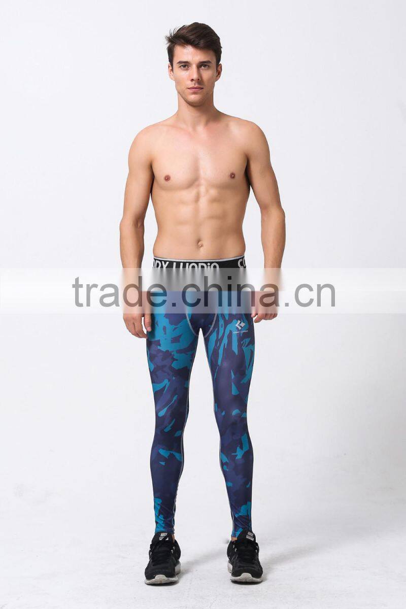 Camo Mens Compression Pants Leggings Jogging Running Base Layer Fitness Trousers Tights Sport Training Gym Wear