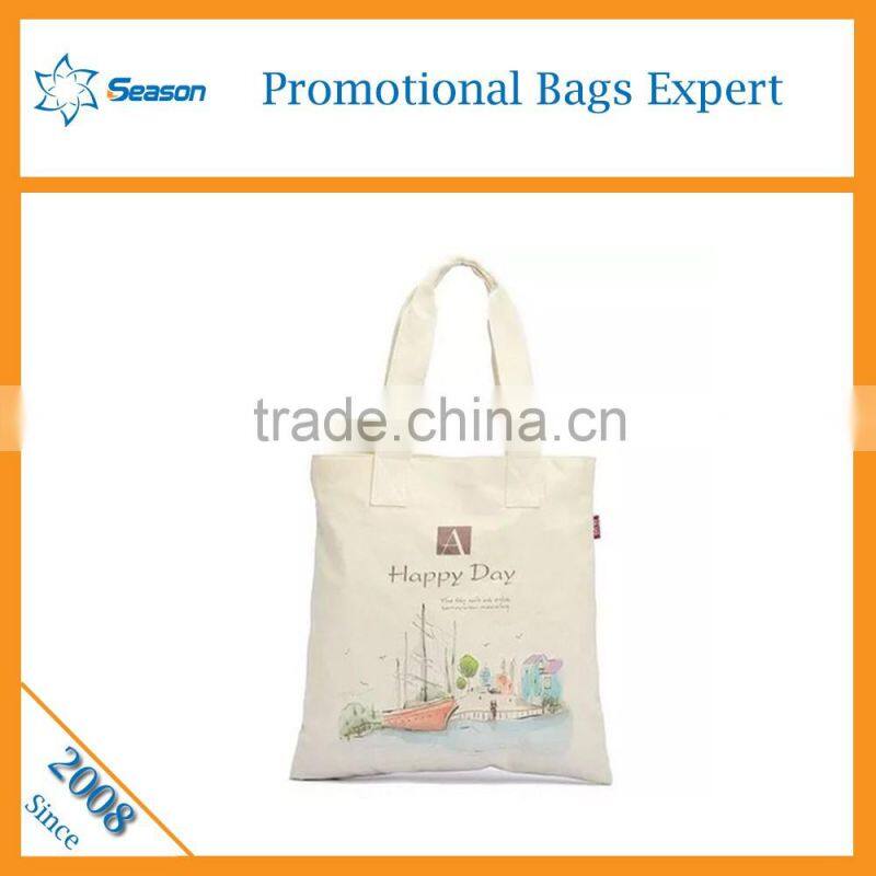 Korean China blank canvas wholesale tote bags /High quanlity 600d polyester canvas tote bag