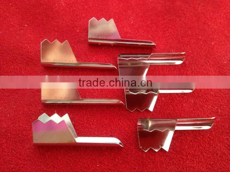 wholesale cheap belt end clasp/ metal belt end clip