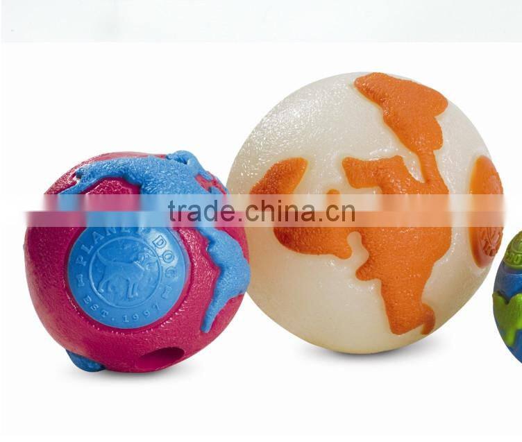 Planet pattern ball rubber pet toy dog play toy unique design