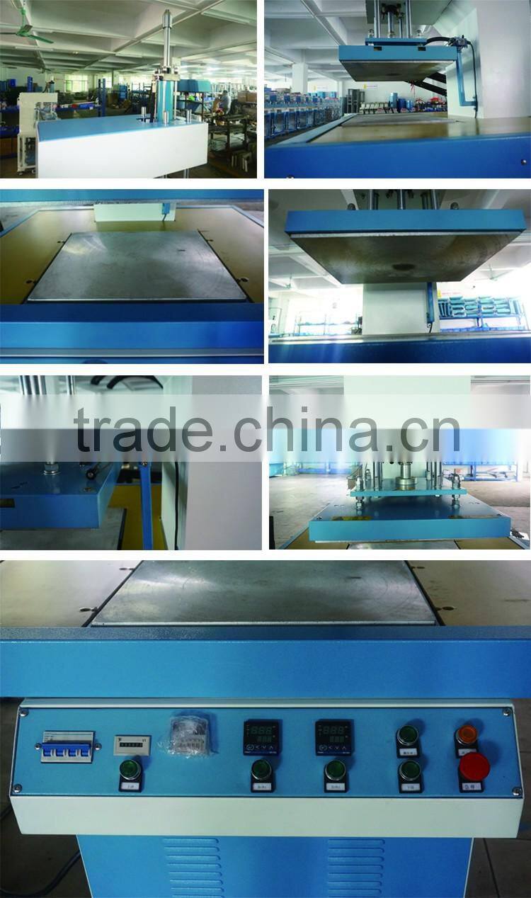 Hydraulic single sided dispensing heat embossing machine for sale