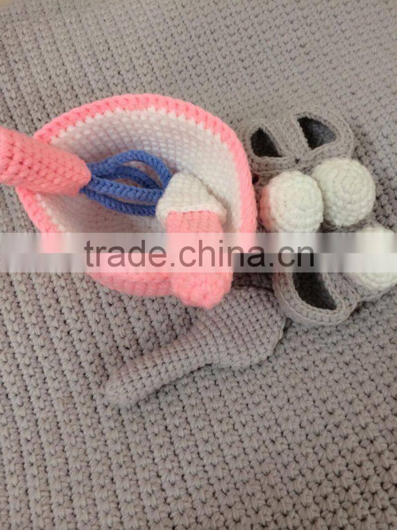 Crochet egg sets in the kitchen, crochet baby girl toys