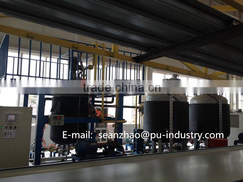 continuous color steel polyurethane sandwich panel production machine