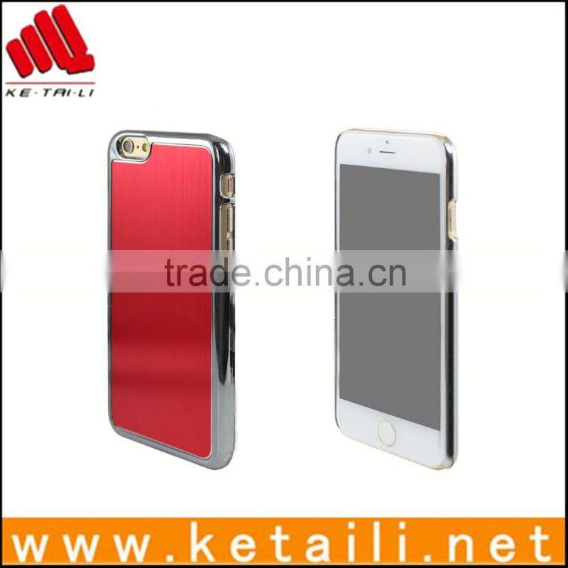 Custom fashion electroplated hard plastic PC case for iphone6