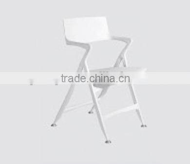 White outdoor plastic folding chair for wedding/garden