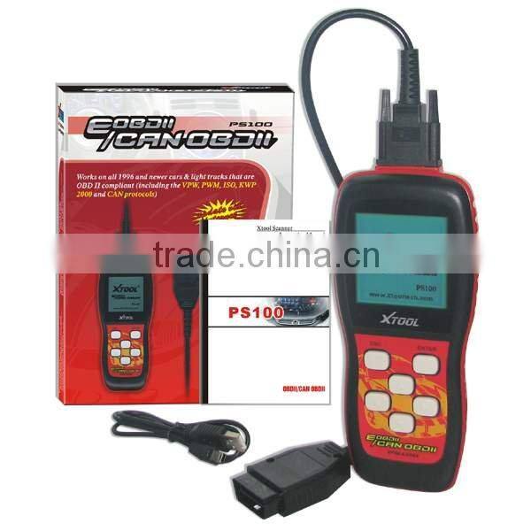 PS100 OBD2 Engine Scanner Clear Touble Codes Reader Reset Check Engine Light