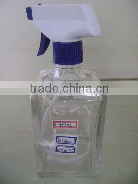 Glass lotion bottle with pump cap