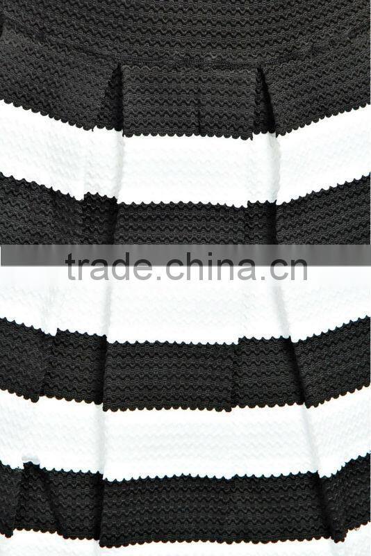 2014 Striped Mini Skirt For Woman