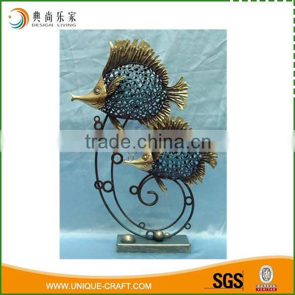 New product modern style vintage 2 fishes metal decoration home