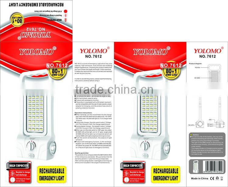 Rechargeable Portable LED Home Emergency Lights Lighting