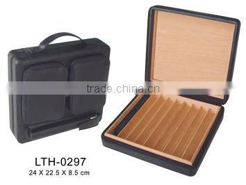 custom black cigar travel humidor